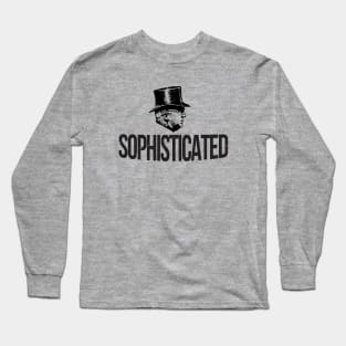 Sophisticated Top Hat Man Long Sleeve T-Shirt